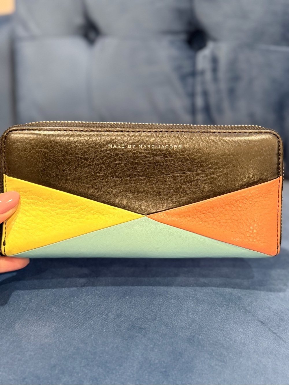 Marc By Marc Jacobs Color-block Continental Zip Wallet